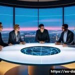 Home 22 DAO 거버넌스의 미래 전망 - **Prompt 1: The Future of Decentralized Governance**
"A vibrant and diverse group of adults, dre...