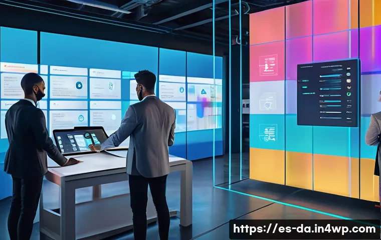 DAO 거버넌스의 주요 트렌드 - "A diverse and vibrant group of adults, casually but fashionably dressed, are actively engaging in a...